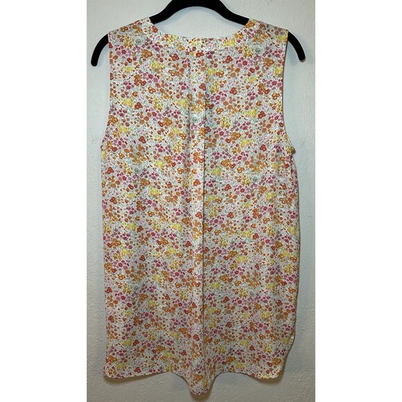 Womens Adrianna Papell Foral Sleeveless Tank Blouse SIZE MEDIUM NWT - Picture 2 of 5